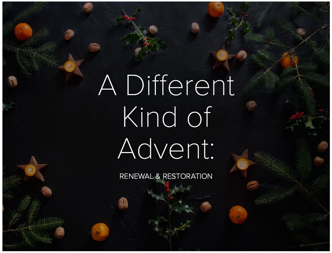 A Different Kind of Advent - Landing page
