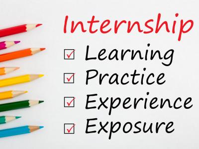 Internship image learning, practice, experience, exposure